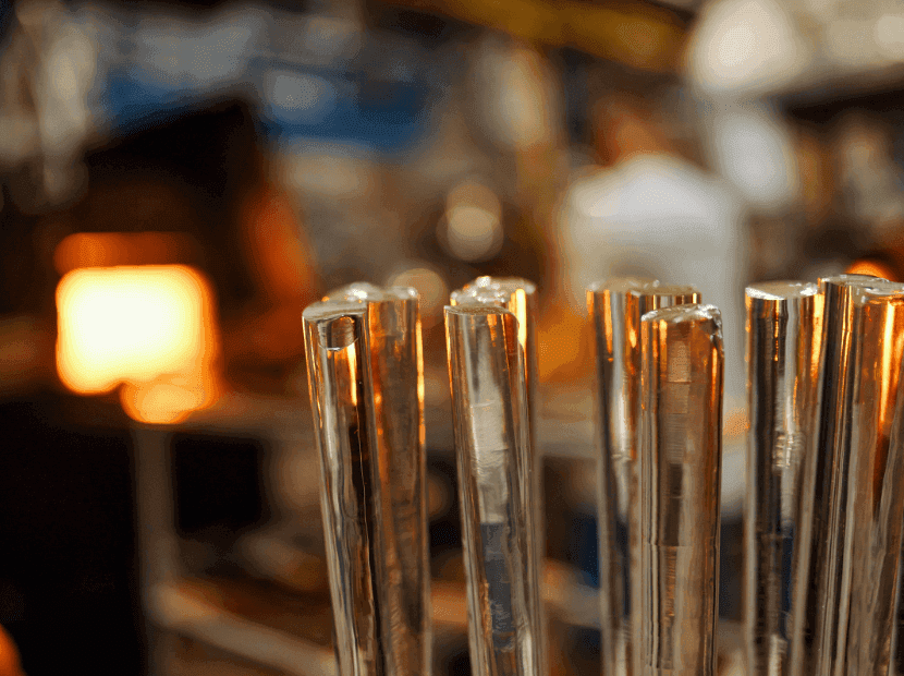 Advantages of using glass rods